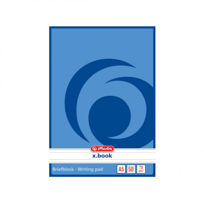 Ruled notepad Herlitz A5 50 sheets