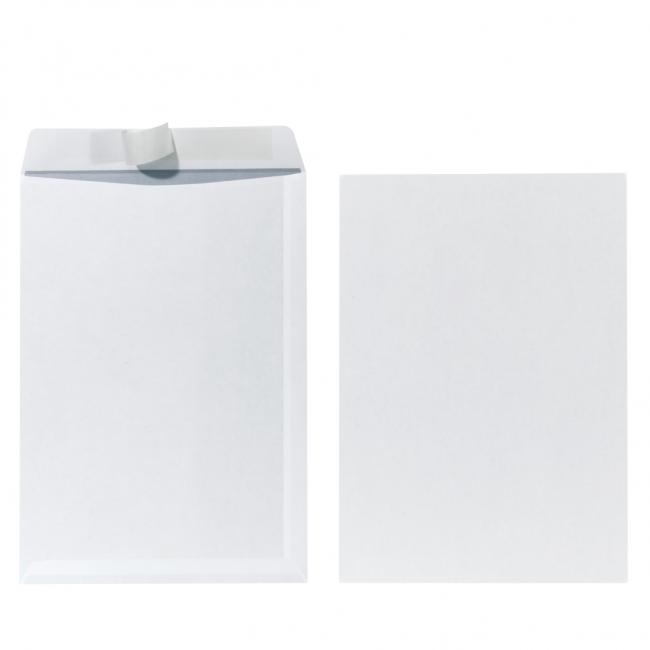 [HL734491] Postal envelopes C4 Herlitz with tear-off tape, white, 10 pcs