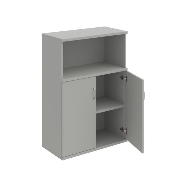 Strong shelf cabinet, 80x115.2x40 cm, gray/grey