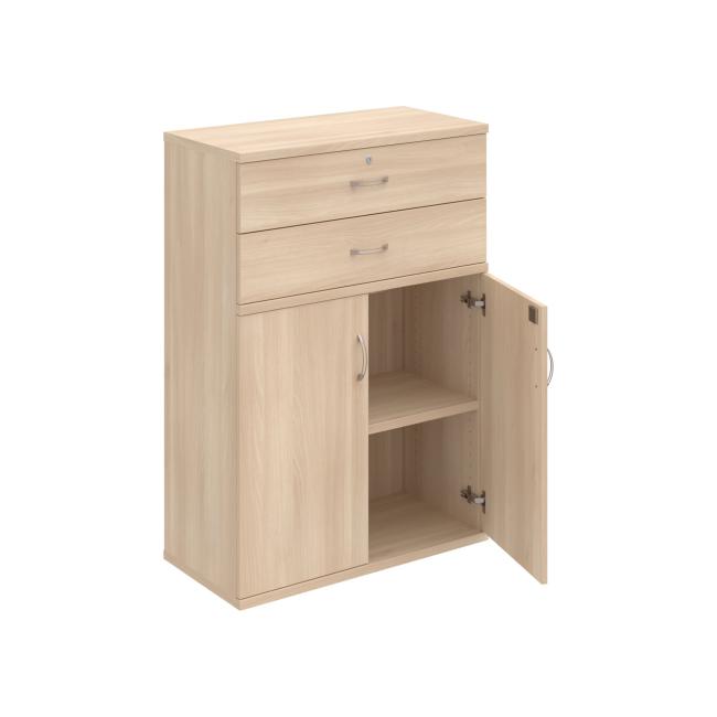 Strong shelf cabinet, lock, 80x115.2x40 cm, agate/agate