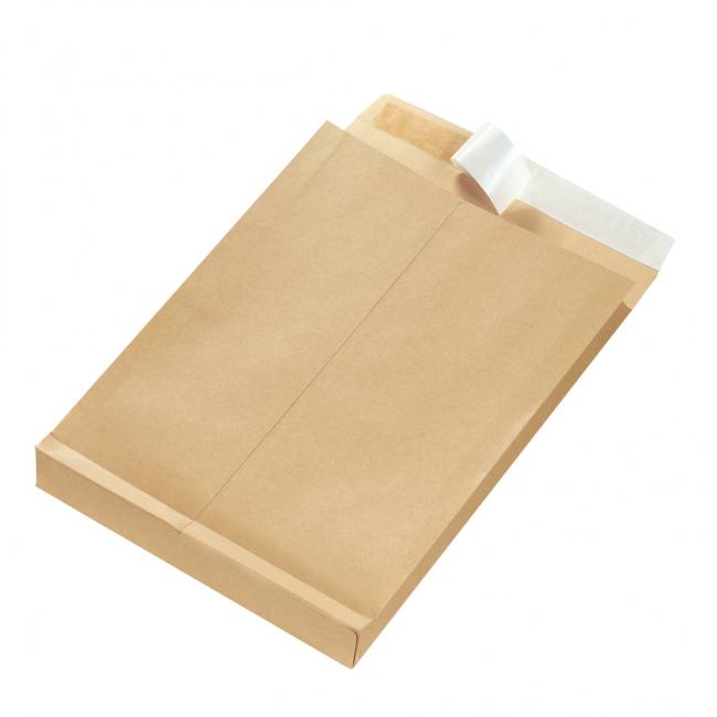 [HL797506] Taška B4 Herlitz s X dnom a odtrhávacou páskou 250 x 353 mm 130g hnedá 25 ks