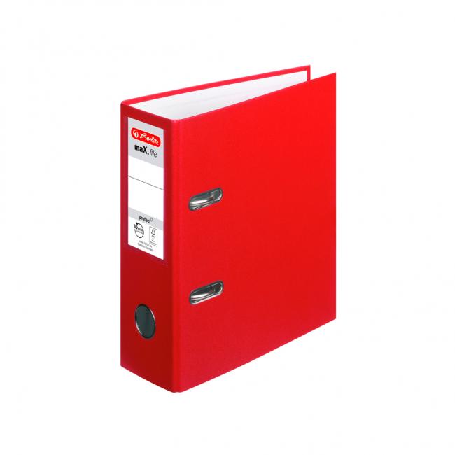 [HL842318] Lever binder Herlitz maX.file A5 7.5 cm in height red