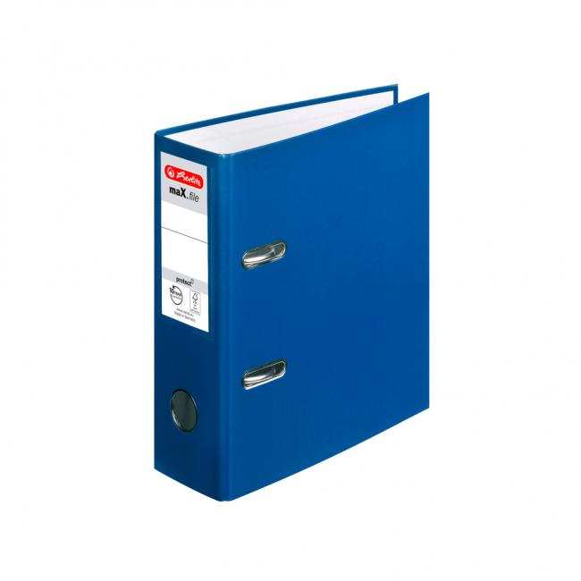 Lever binder Herlitz maX.file A5 7.5 cm in height blue