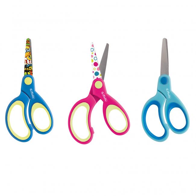 Herlitz Design children's round ergonomic scissors for left-handed people