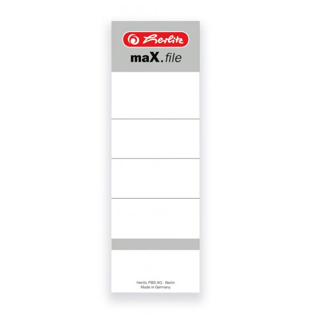 [HL966106] Back self-adhesive label Herlitz 8cm white 10 pcs