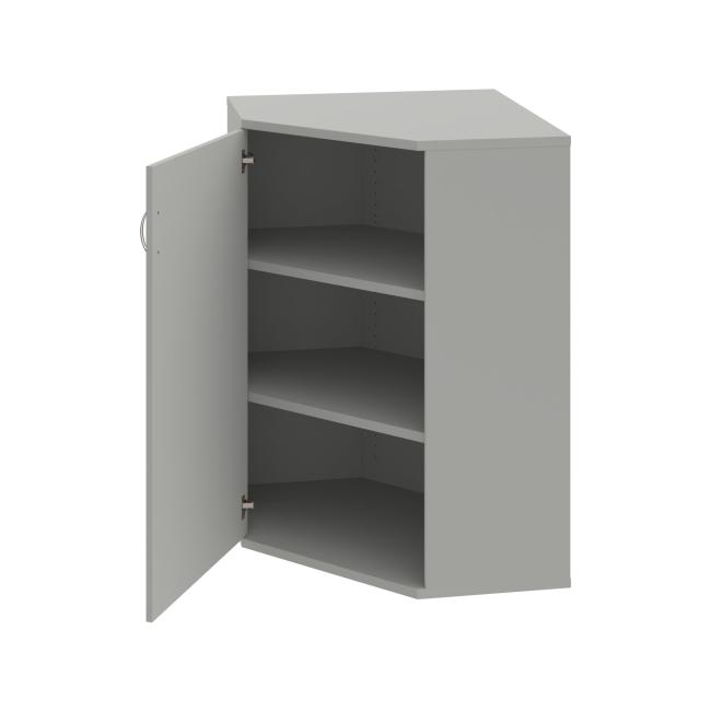 Shelving cabinet Strong L, 80x115.2x40 cm, gray/grey