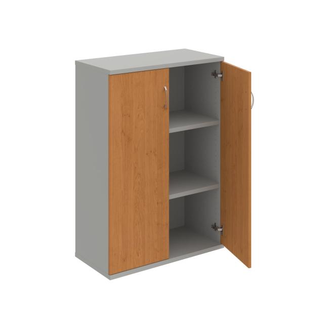 Strong shelf cabinet, 80x115.2x40 cm, alder/grey