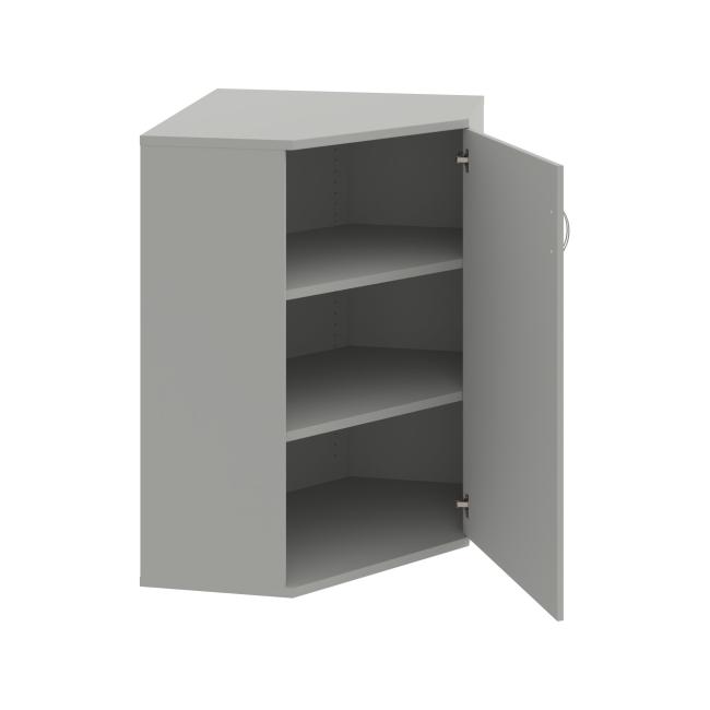 Shelving cabinet Strong P, 80x115.2x40 cm, gray/grey