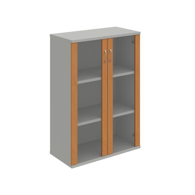 Strong shelf cabinet, 80x115.2x40 cm, alder/grey