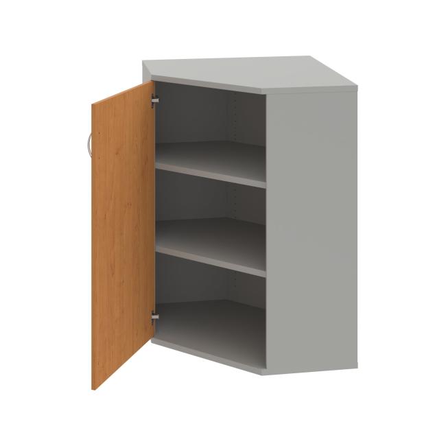 Shelving cabinet Strong L, 80x115.2x40 cm, alder/grey