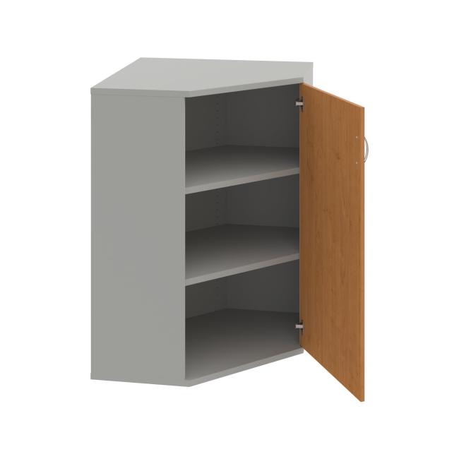 Shelving cabinet Strong P, 80x115.2x40 cm, alder/grey