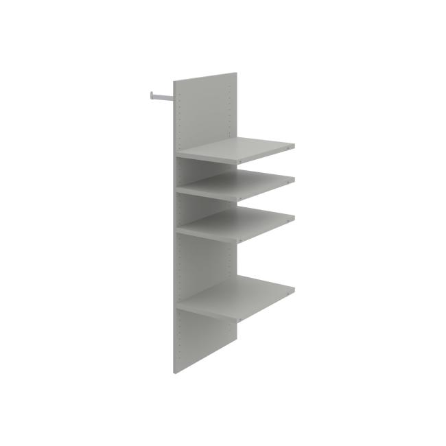 Wardrobe insert Strong, for wardrobe height 192 cm, gray