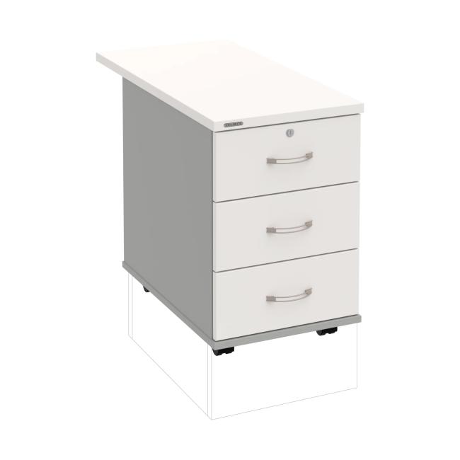 Hobis container, 40x60x80 cm, white/grey