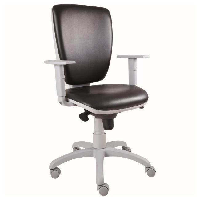 Medical chair Torino, joint, standard col., armrests, health. eco leather KN0010 black