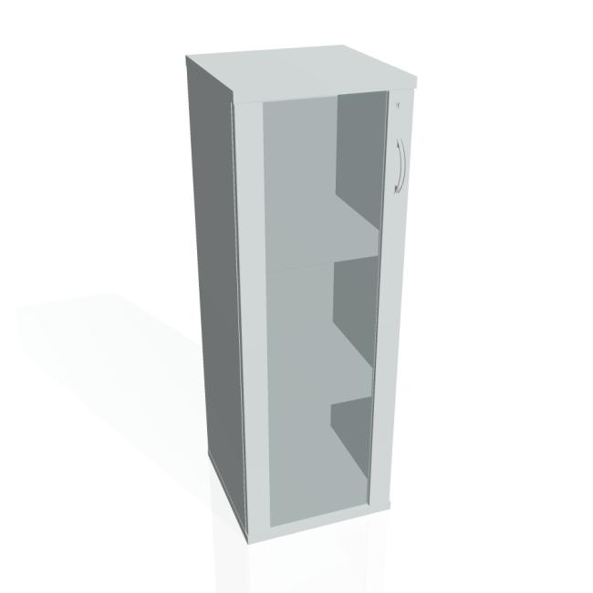 Strong shelf cabinet, lock, L, 40x115.2x40 cm, gray/grey