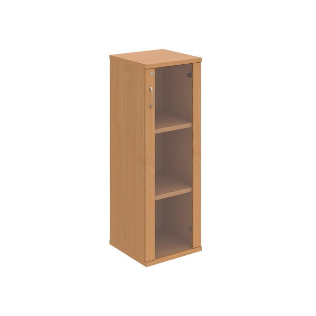 Pevná policová skrinka, zámok, P, 40x115,2x40 cm, buk/buk