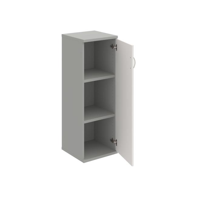 Shelving cabinet Strong P, 40x115.2x40 cm, white/grey