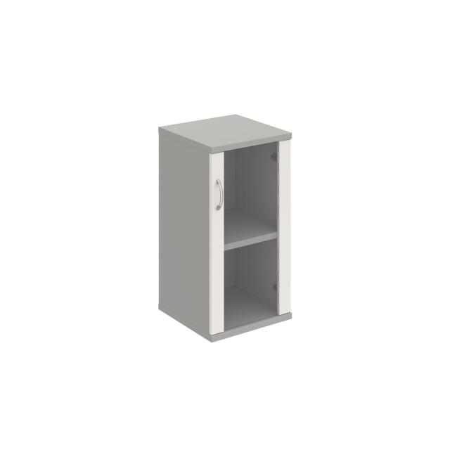 Shelving cabinet Strong P, 40x76.8x40 cm, white/grey